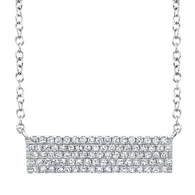 0.25ctw Diamond Pave Bar Necklace - Gunderson's Jewelers