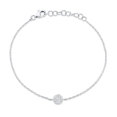 0.05ctw Diamond Pave Circle Bracelet - Gunderson's Jewelers