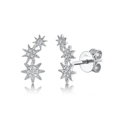 Diamond Starburst Crawler Earring - Gunderson's Jewelers