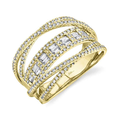 0.78ctw Diamond Baguette Bridge Ring - Gunderson's Jewelers