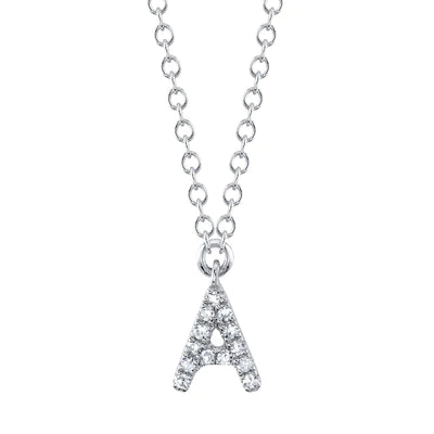 0.04ctw Diamond Necklace - Initial A - Gunderson's Jewelers