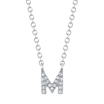 0.05ctw Diamond Necklace - Initial M - Gunderson's Jewelers