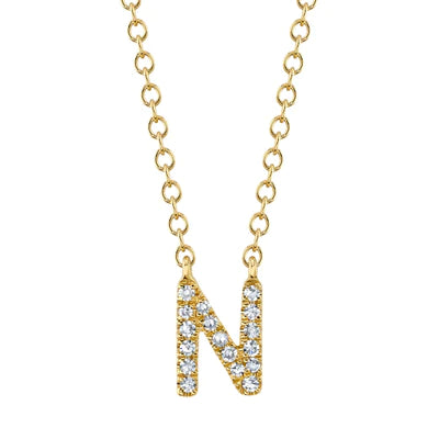 0.05ctw Diamond Necklace - Initial N - Gunderson's Jewelers