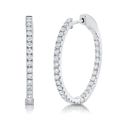 0.97ctw Diamond Hoop Earring - Gunderson's Jewelers