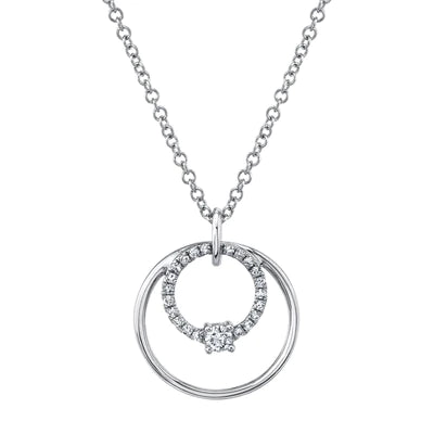 0.11ctw Diamond Circle Necklace - Gunderson's Jewelers