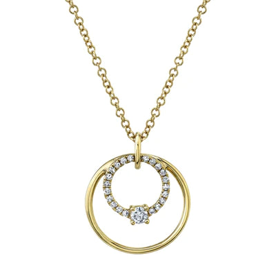 0.11ctw Diamond Circle Necklace - Gunderson's Jewelers