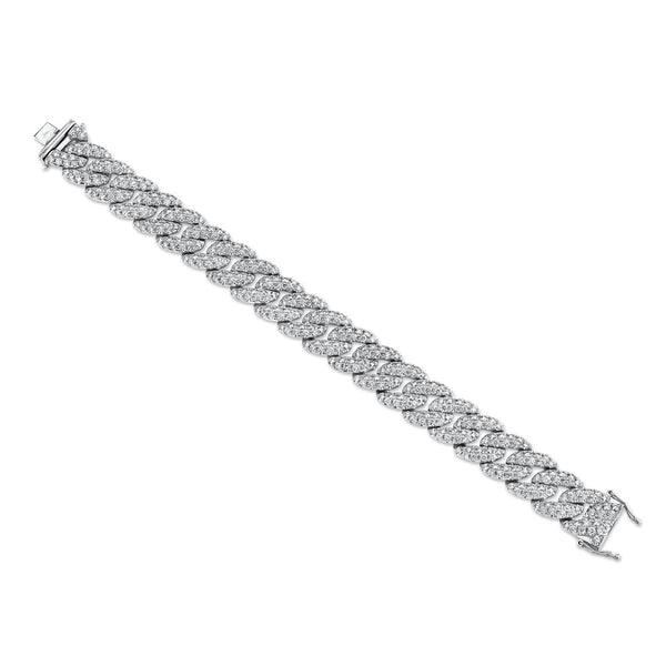 9.45ctw Diamond Pave Link Bracelet