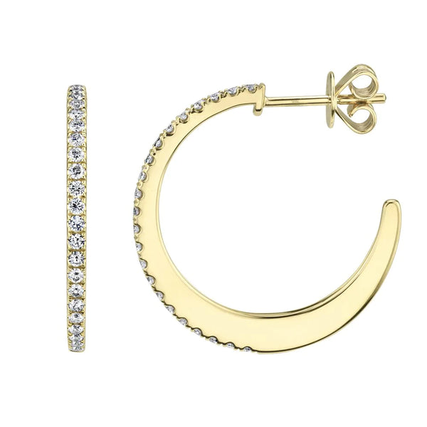 0.51ctw Diamond Hoop Earring - Gunderson's Jewelers