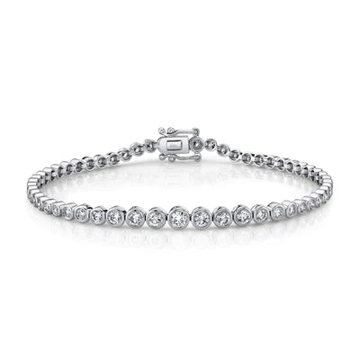 1.90ctw Diamond Bezel Tennis Bracelet - Gunderson's Jewelers
