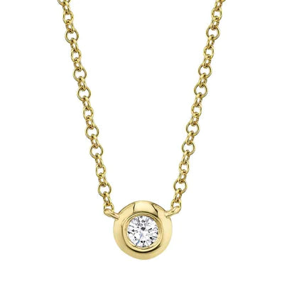 0.10ctw Diamond Bezel Necklace - Gunderson's Jewelers