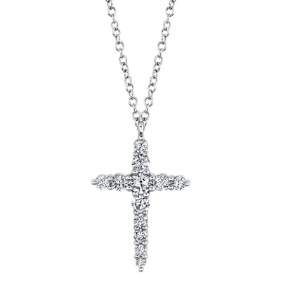 0.46ctw Diamond Cross Necklace - Gunderson's Jewelers