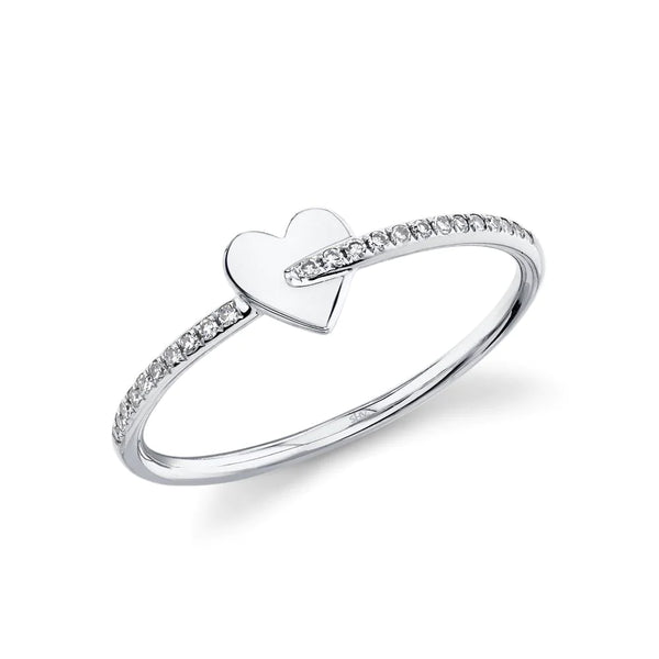 0.07ctw Diamond Heart Ring