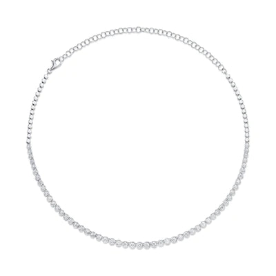 3.53ctw Diamond Bezel Necklace - Gunderson's Jewelers