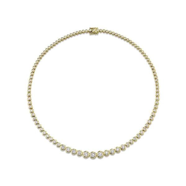 5.80ctw Diamond Bezel Necklace - Gunderson's Jewelers