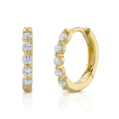 0.24ctw Diamond Huggie Earring - Gunderson's Jewelers