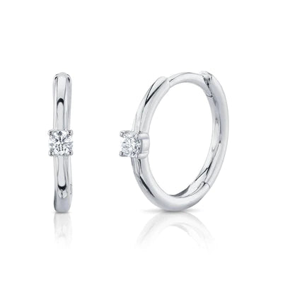 0.08ctw Diamond Huggie Earring - Gunderson's Jewelers
