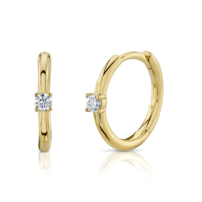 0.08ctw Diamond Huggie Earring - Gunderson's Jewelers