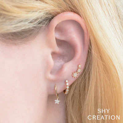 Diamond Starburst Crawler Earring - Gunderson's Jewelers