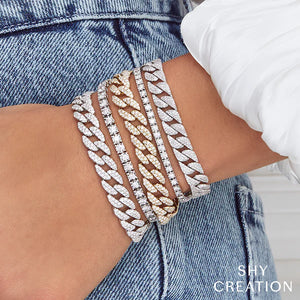 4.36ctw Diamond Pave Link Bracelet - Gunderson's Jewelers