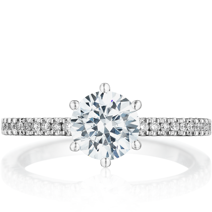 Classique Creations 14K white gold diamond engagement ring