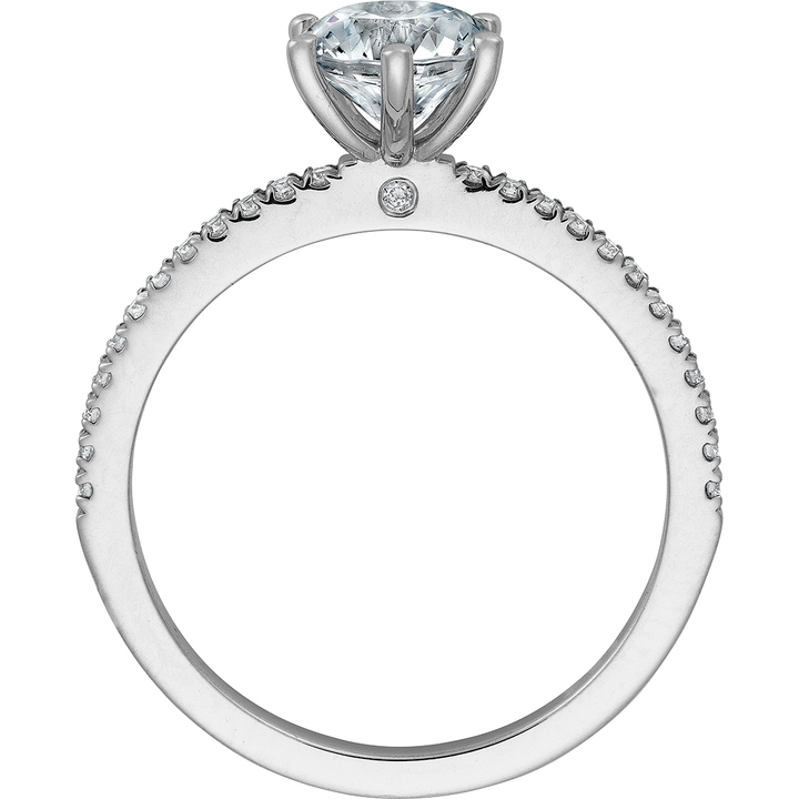 Classique Creations 14K white gold diamond engagement ring