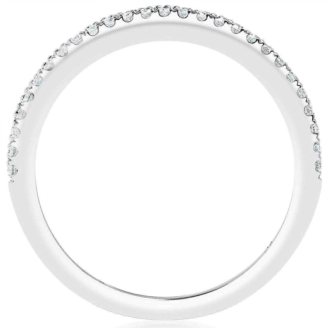 Classique Creations 14K white gold .13ct diamond wedding band