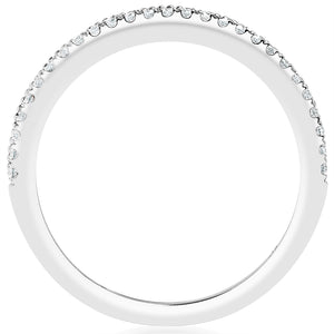 Classique Creations 14K white gold .13ct diamond wedding band