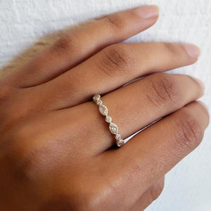 Amara Marquise Rose Cut Diamond Band - Gunderson's Jewelers