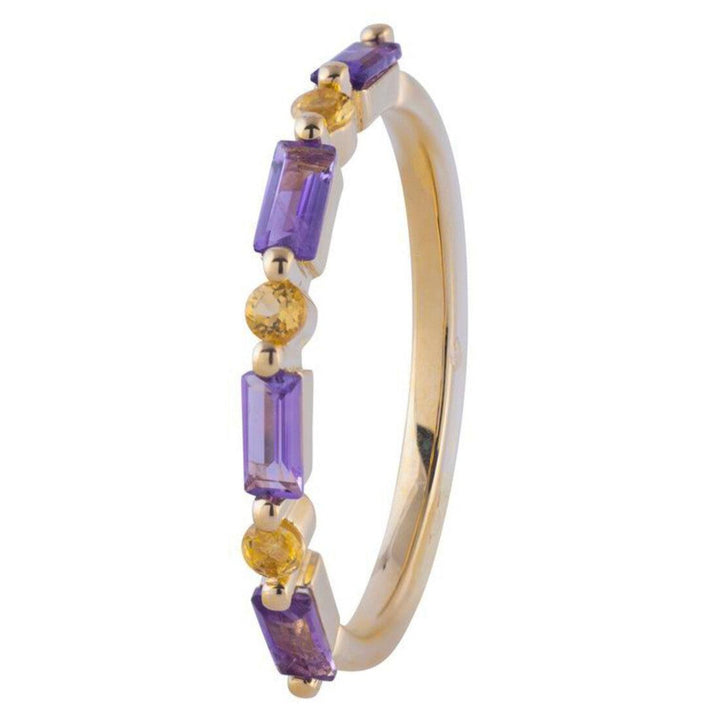 Amethyst Baguette and Citrine Ring - Gunderson's Jewelers