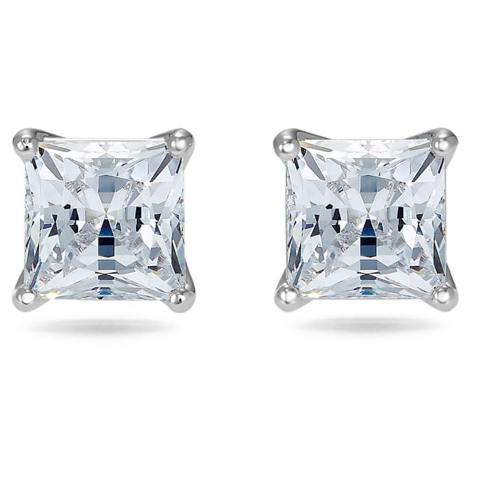 Attract Stud Earrings - Square cut crystal, small - Gunderson's Jewelers