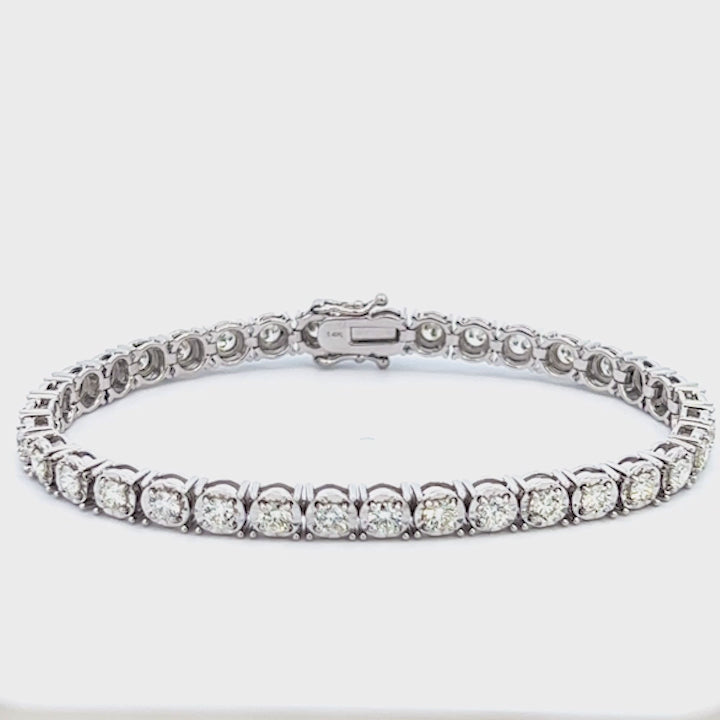 4.02ctw Diamond Illusion Bracelet