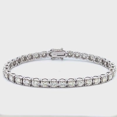 4.02ctw Diamond Illusion Bracelet