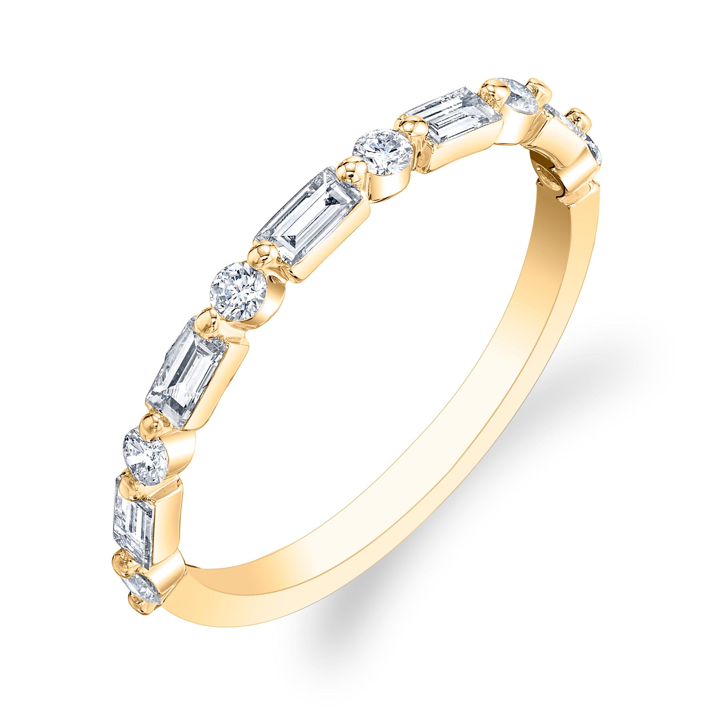 Baguette & Round Diamond Fashion Ring - Gunderson's Jewelers