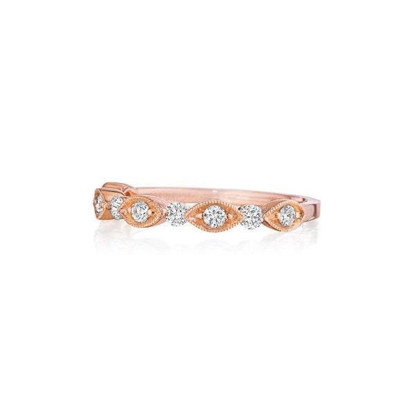 Bead Set Diamond Band with Round and Marquise Detailing - Gunderson's Jewelers