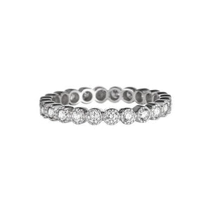 Bezel White Diamond Band - Gunderson's Jewelers