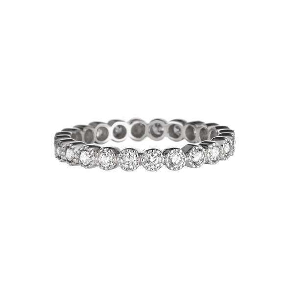 Bezel White Diamond Band - Gunderson's Jewelers