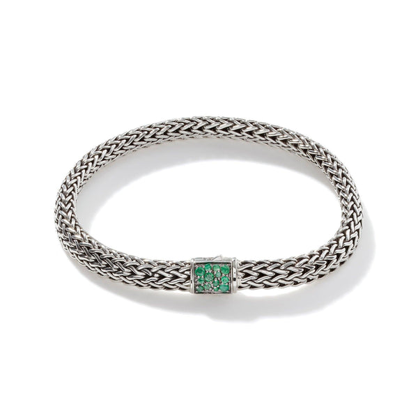 Birthstone Reversible Bracelet - Emerald & Black Sapphire - Gunderson's Jewelers