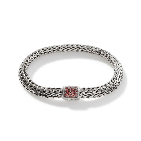 Birthstone Reversible Bracelet - Garnet & Black Sapphire - Gunderson's Jewelers