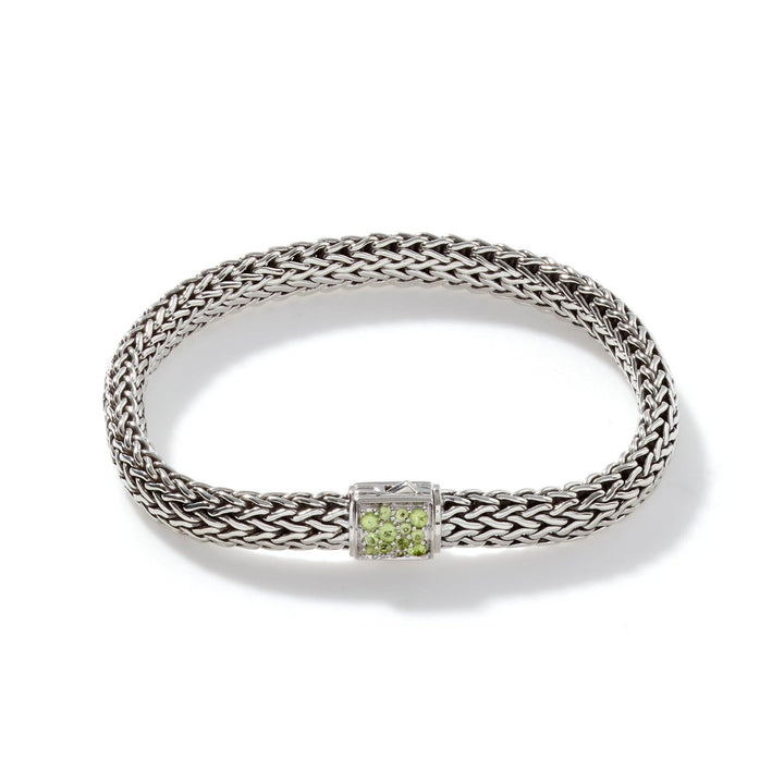 Birthstone Reversible Bracelet - Peridot & Black Sapphire - Gunderson's Jewelers