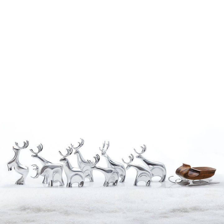 Blitzen Reindeer Figurine Set - Gunderson's Jewelers