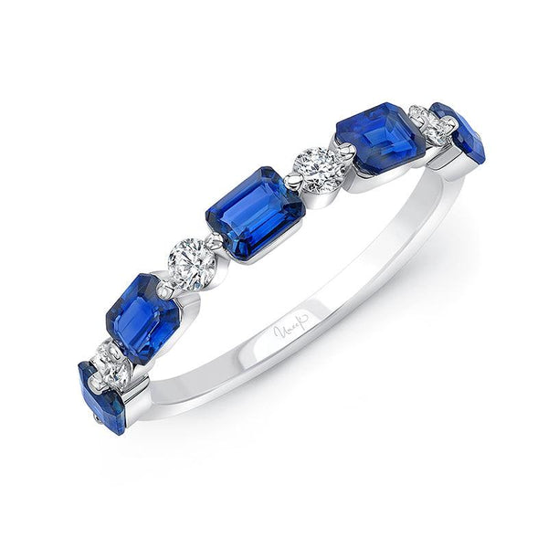 Blue Sapphire, 0.21ctw Diamond Fashion Ring - Gunderson's Jewelers