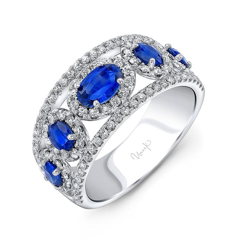 Blue Sapphire, 0.6ctw Diamond Fashion Ring - Gunderson's Jewelers