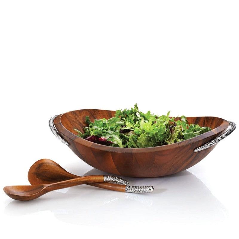 Braid Salad Bowl w/ Servers - Gunderson's Jewelers