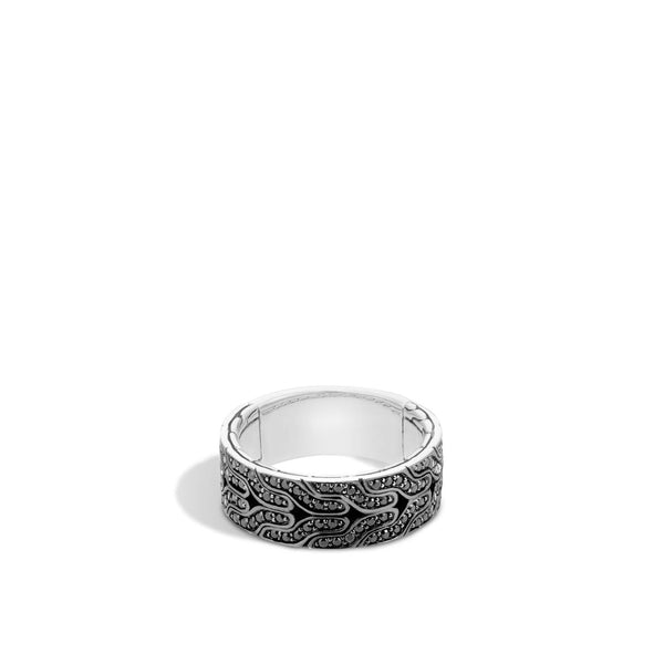 Carved Chain Pave Band Ring - Gunderson's Jewelers