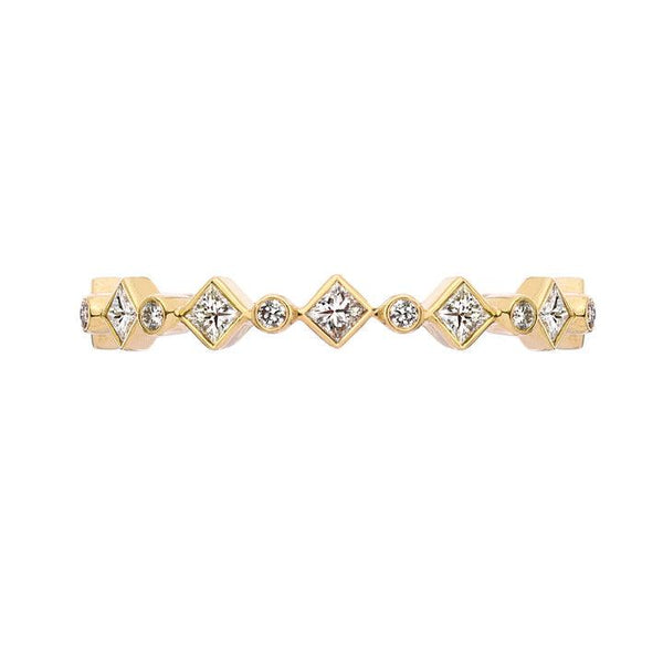 Catherine Princess Cut Diamond Band - Gunderson's Jewelers