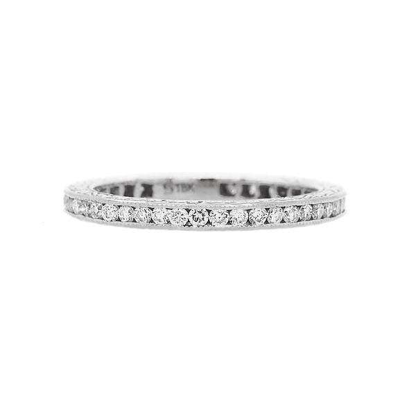 Channel White Diamond Band, White Gold - Gunderson's Jewelers