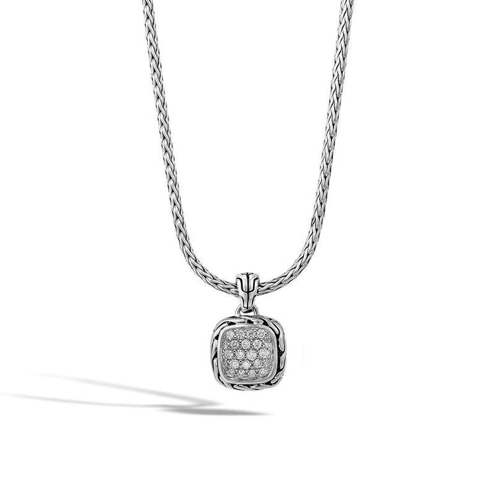 Classic Chain Pendant Necklace with Diamonds - Gunderson's Jewelers