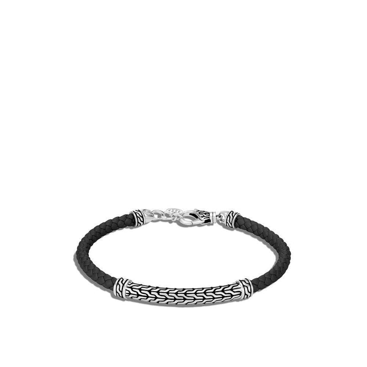 Classic Chain Station Bracelet with Leather - Gunderson's Jewelers