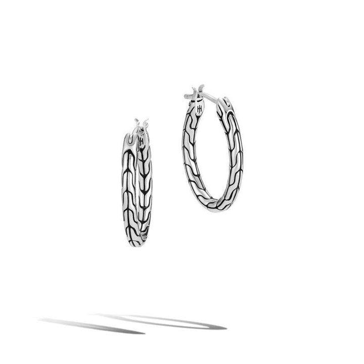 Classic Motif Small Oval Hoop Earring - Gunderson's Jewelers