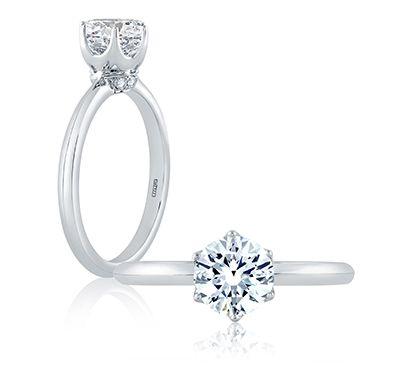 Classic Six Prong Solitaire Engagement Ring - Gunderson's Jewelers